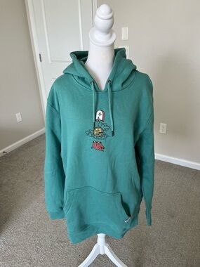 NWT Jiberish x Smartwool Collab Eternal Hoodie Size XL in Aqua.